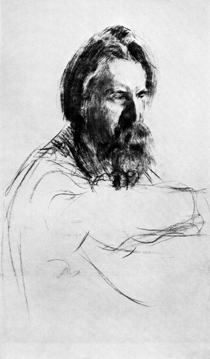 Portrait Of Vasily Mathé 1 — Boris Mikhailovich Kustodiev