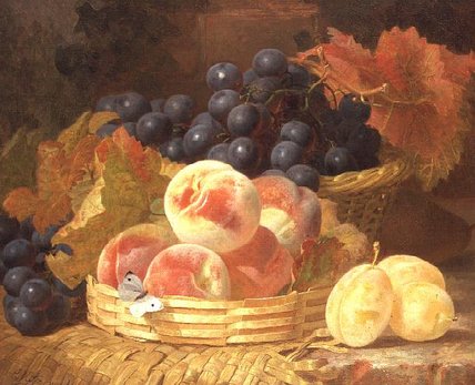 Still Life With Fruit And A Butterfly — Eloise Harriet Stannard