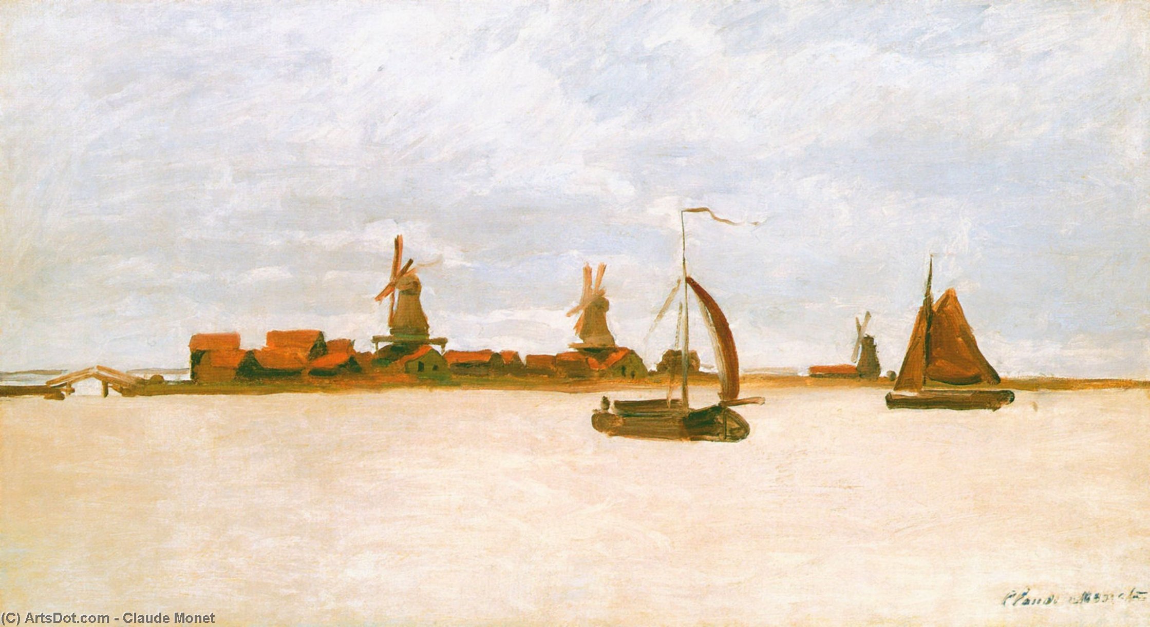 The Voorzaan — Claude Monet