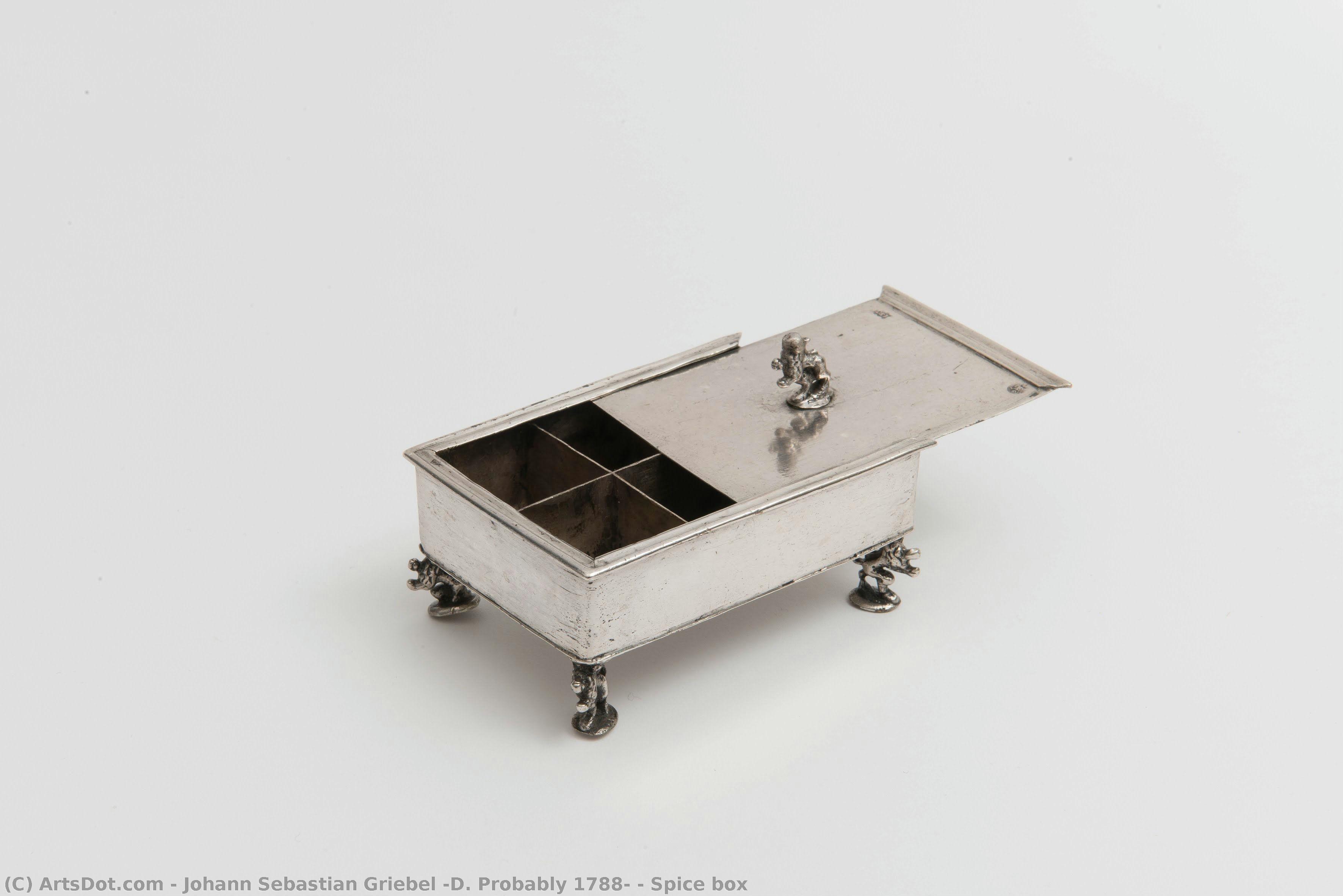 Spice Box — Johann Sebastian Griebel (d. Probably 1788)
