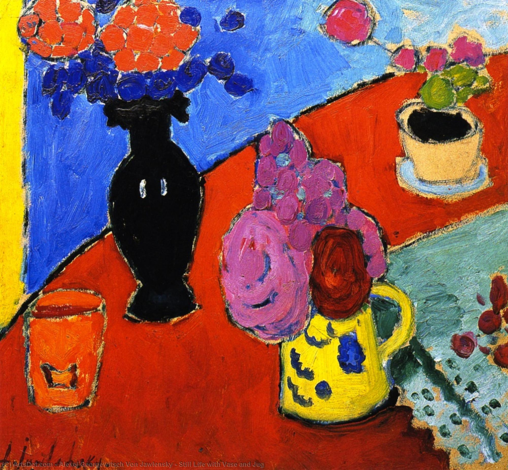 Still Life With Vase And Jug — Alexej Von Jawlensky
