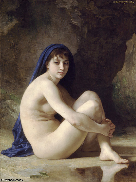 Baigneuse Accroupie — William-adolphe Bouguereau