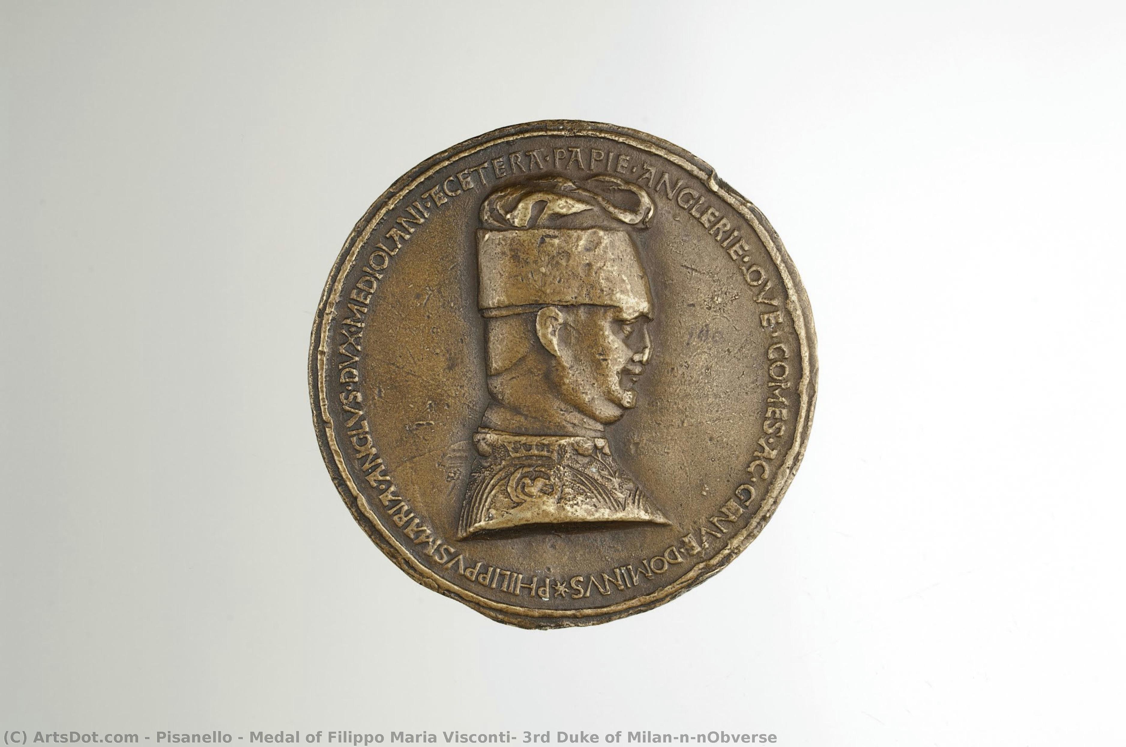 Medal Of Filippo Maria Visconti, 3rd Duke Of Milan\n\nobverse — Pisanello