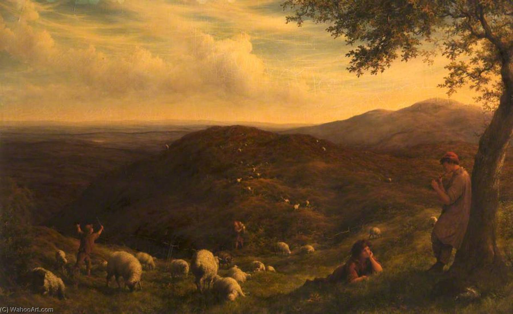O'er The Muir Among The Heather — William Linnell