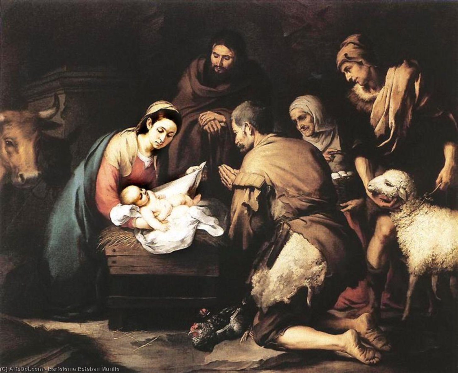 The Adoration Of The Shepherds — Bartolomé Esteban Murillo