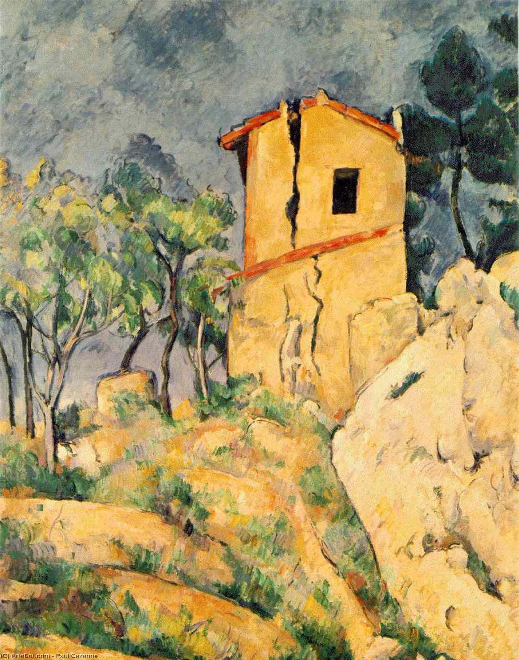 The House With Cracked Walls — Paul Cézanne