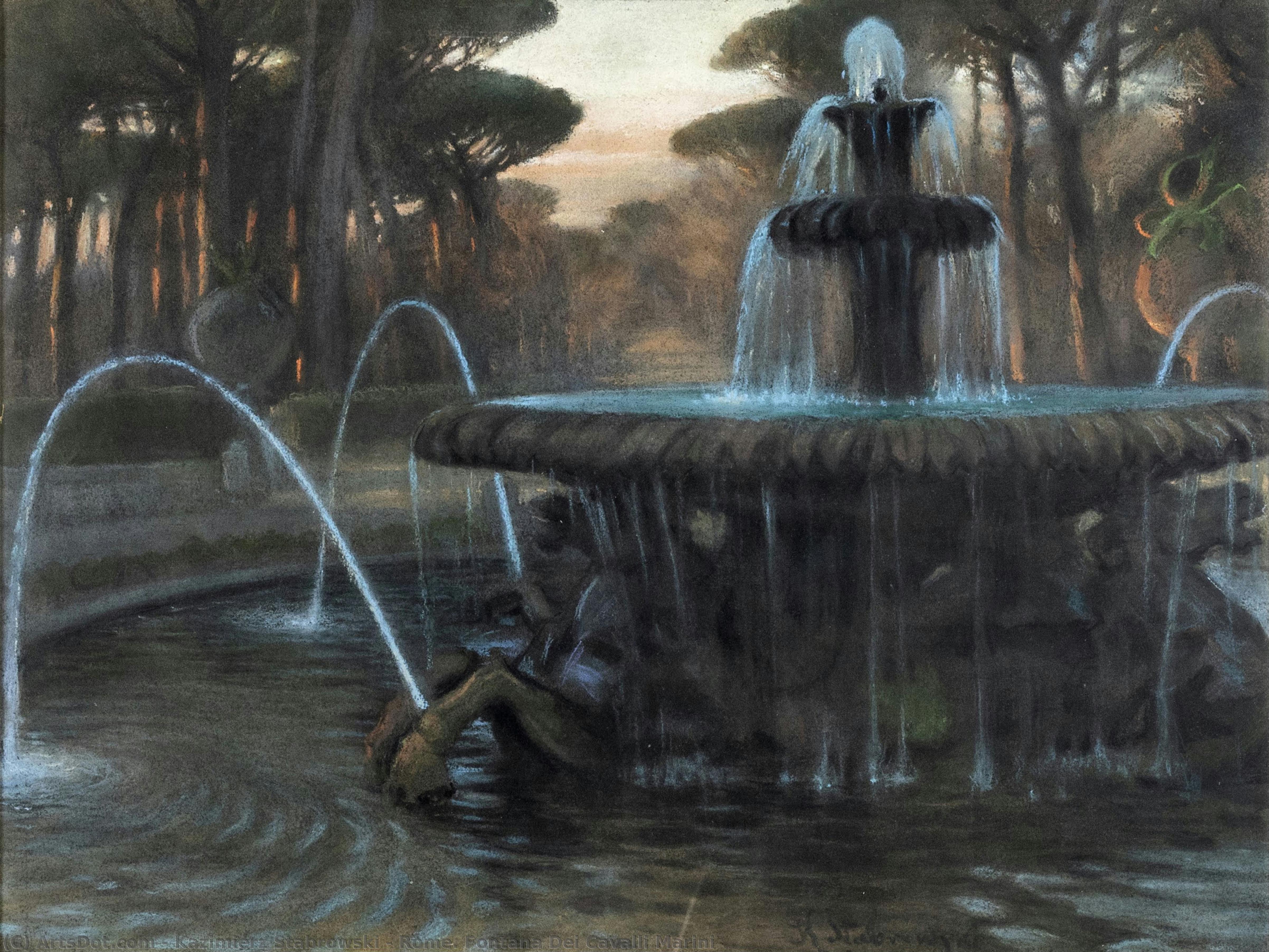 Rome. Fontana Dei Cavalli Marini — Kazimierz Stabrowski