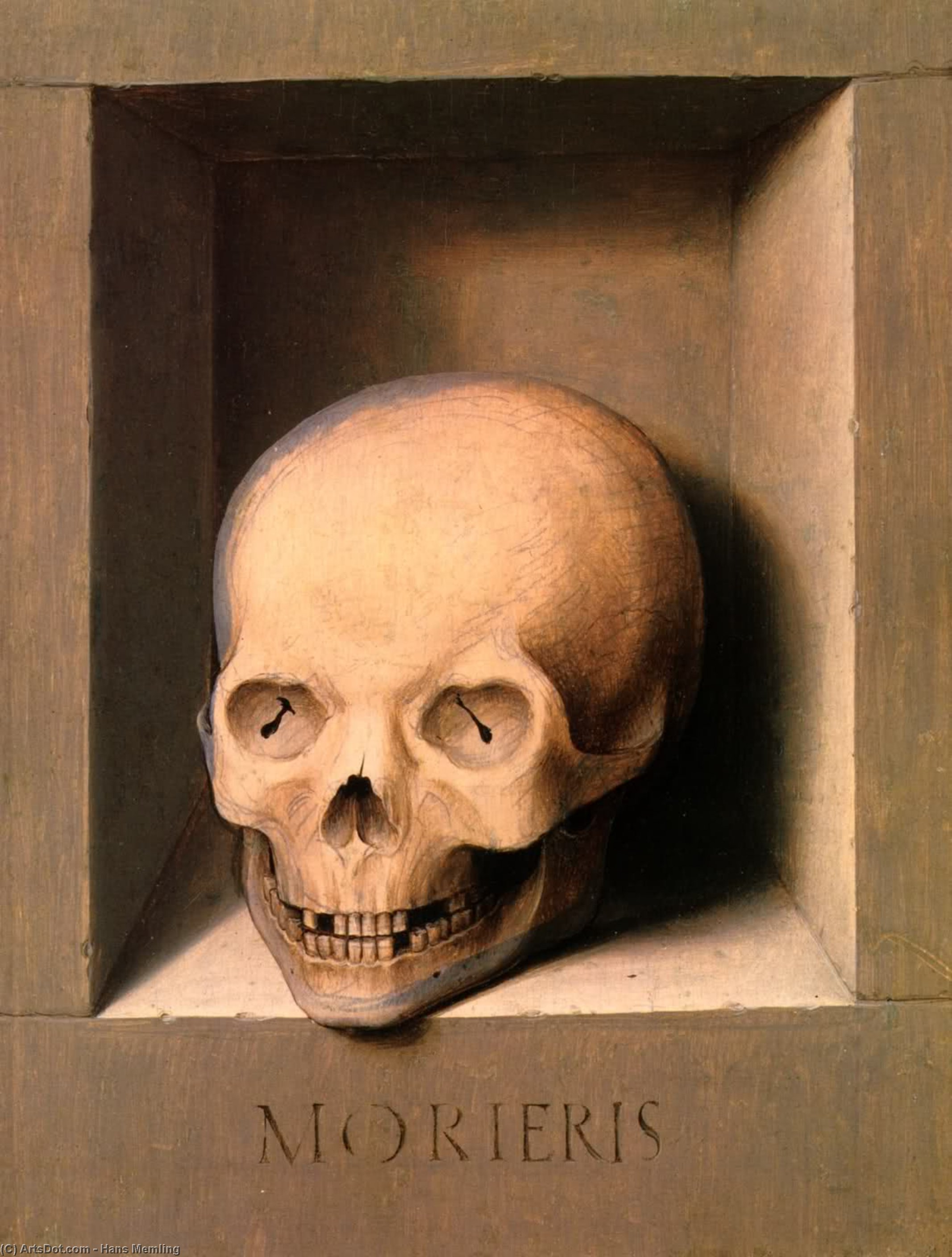St John And Veronica Diptych (reverse Of The Left Wing) — Memling, Hans