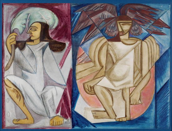 Scetch Of The Composition — Olga Rozanova
