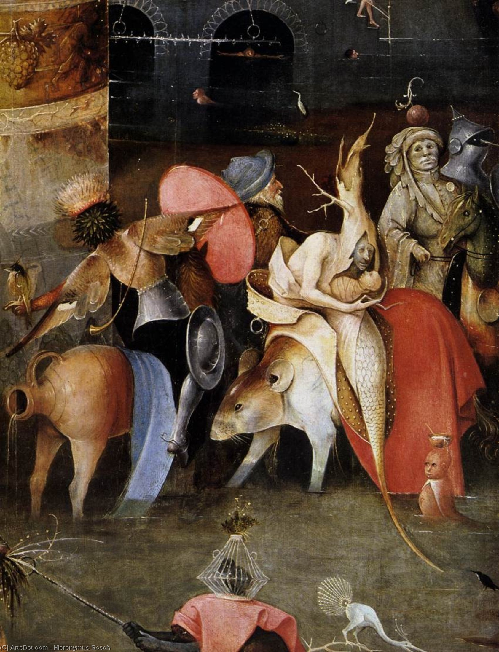 Triptych Of Temptation Of St Anthony (detail) (31) — Hieronymus Bosch