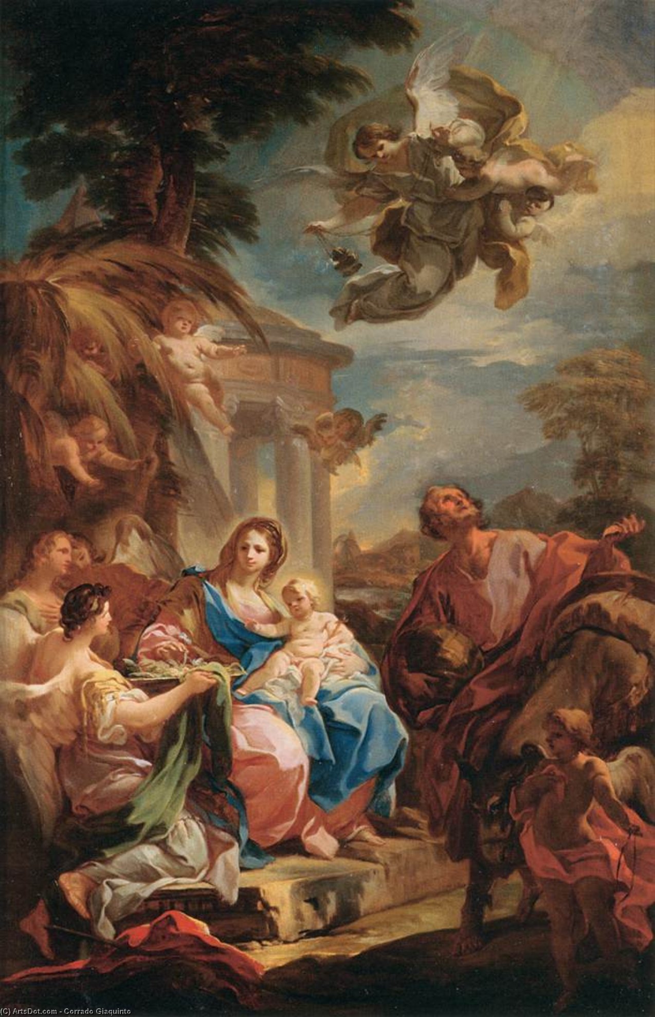 Rest On The Flight Into Egypt — Corrado Giaquinto