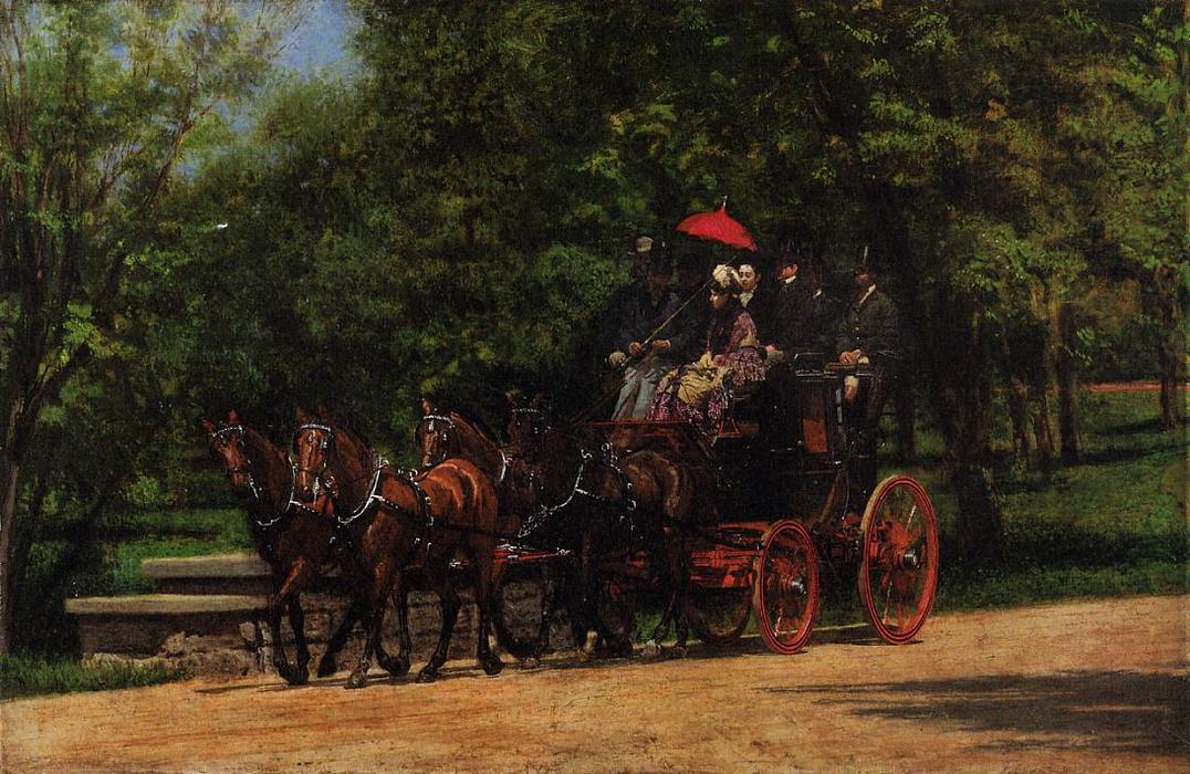 A May Morning In The Park (also Known As The Fairman Rogers Four-in-hand) — Thomas Eakins