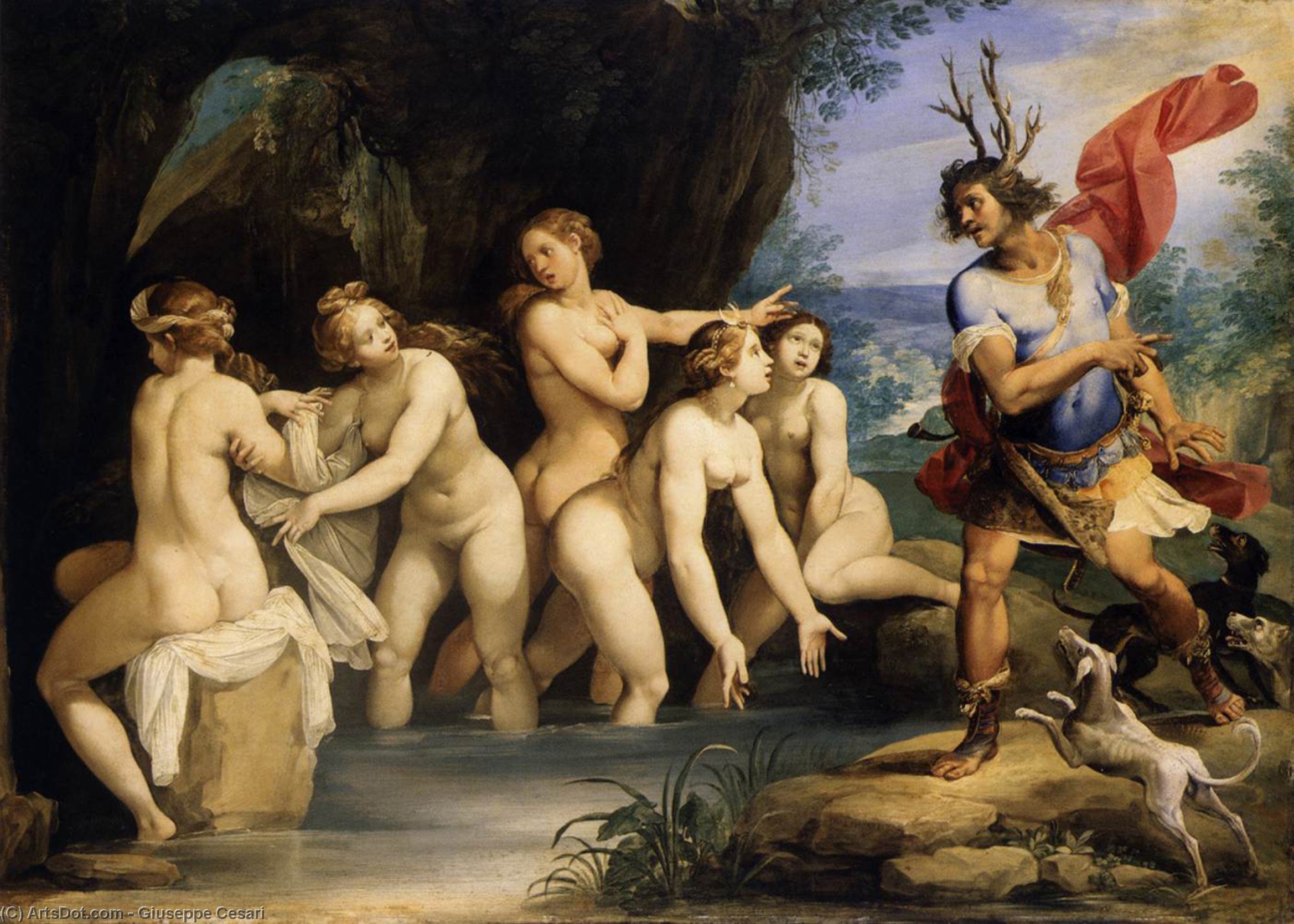 Diana And Actaeon — Giuseppe Cesari