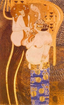 19.friso Beethoven. Las Fuerzas Enemigas (detalle), 1902 — Gustav Klimt