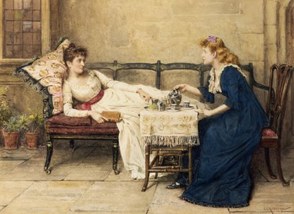 Afternoon Tea - — George Goodwin Kilburne