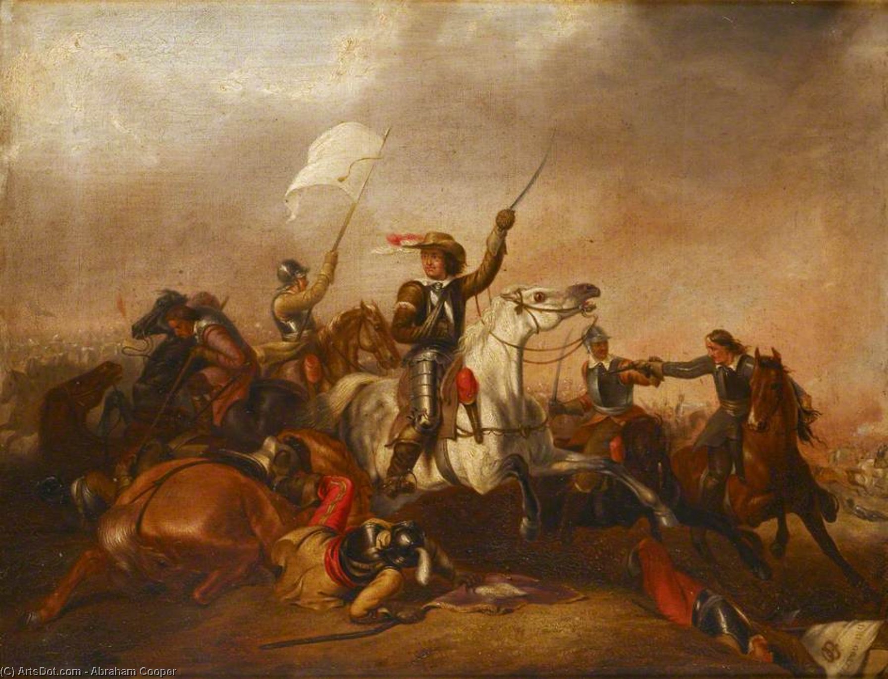 Cromwell At Marston Moor — Abraham Cooper