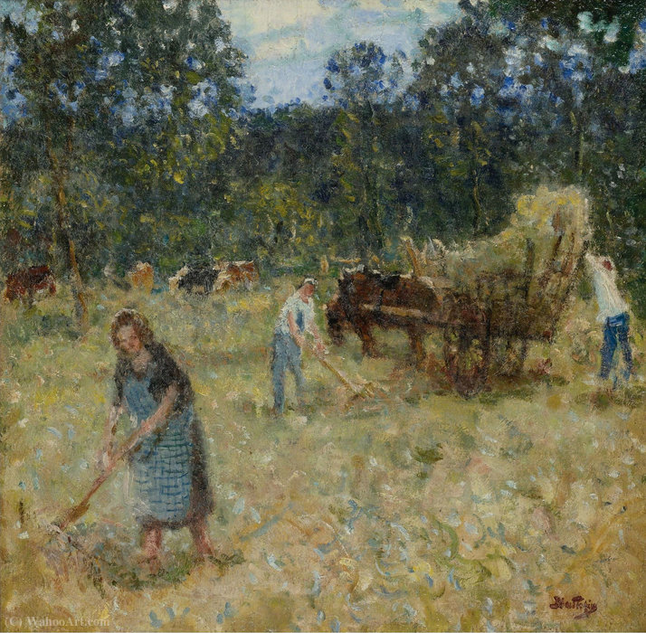 Hay Mowing — Pierre-eugène Montézin