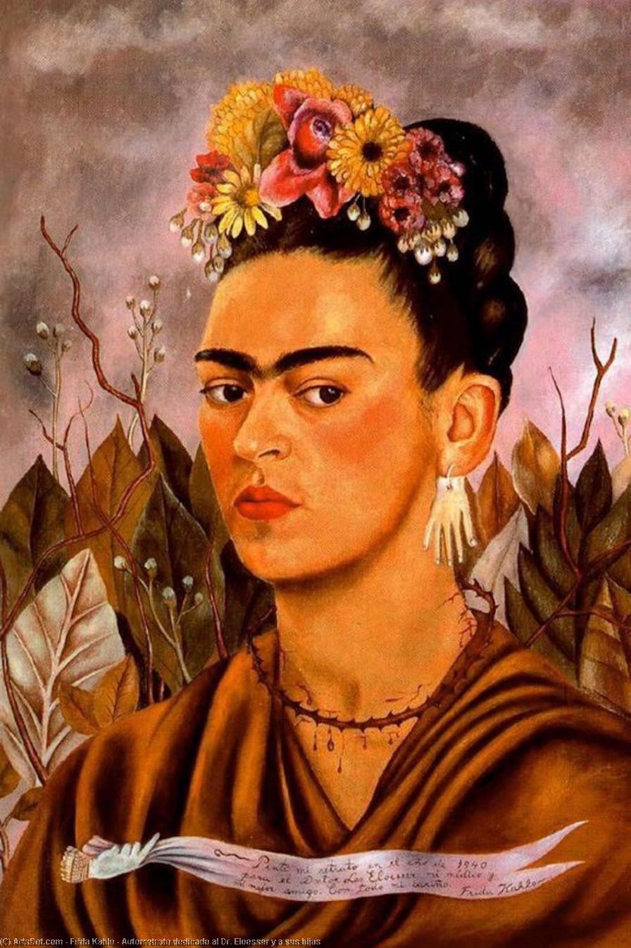 Autorretrato Dedicado Al Dr. Eloesser Y A Sus Hijas — Frida Kahlo