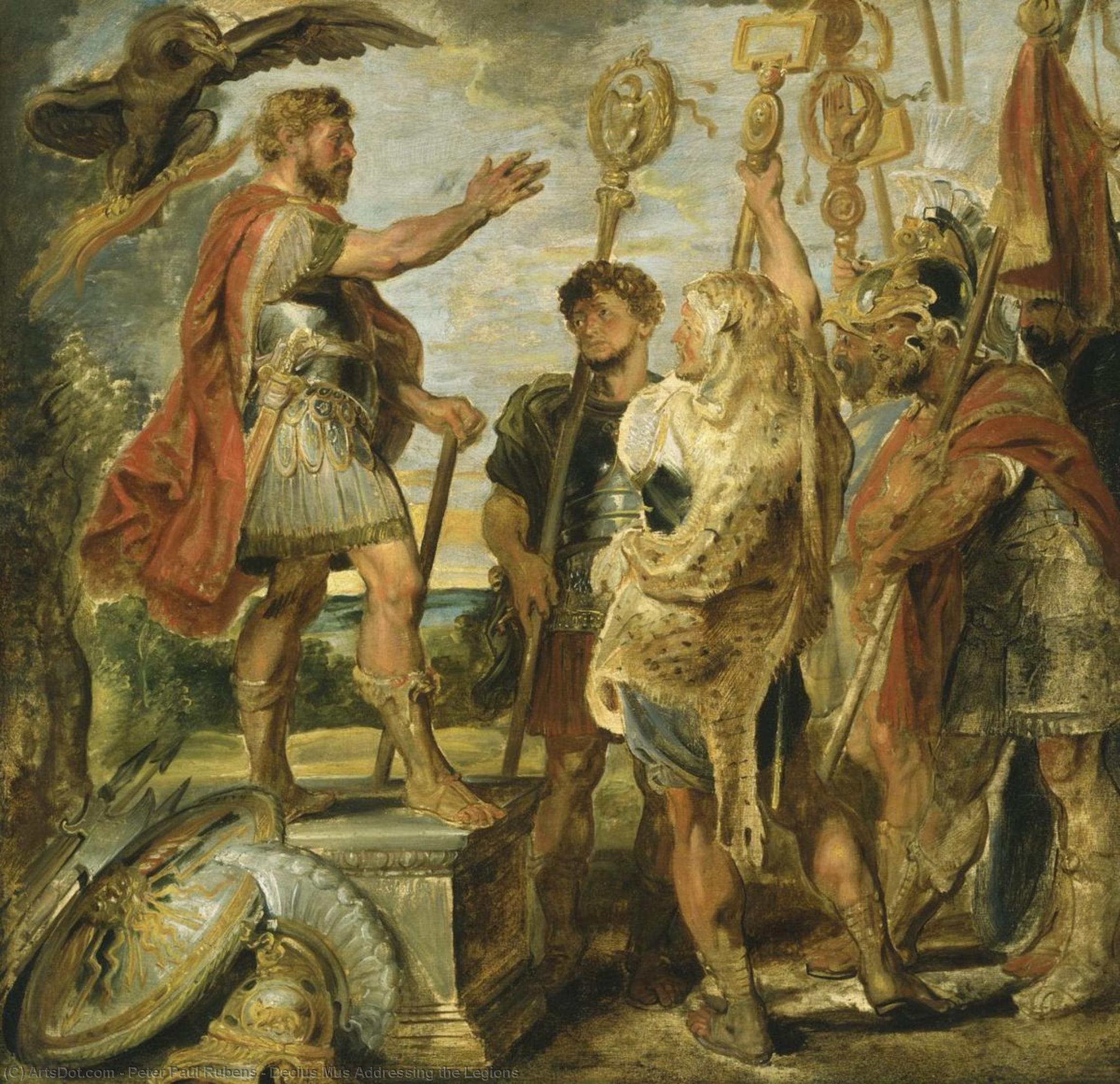 Decius Mus Addressing The Legions — Peter Paul Rubens