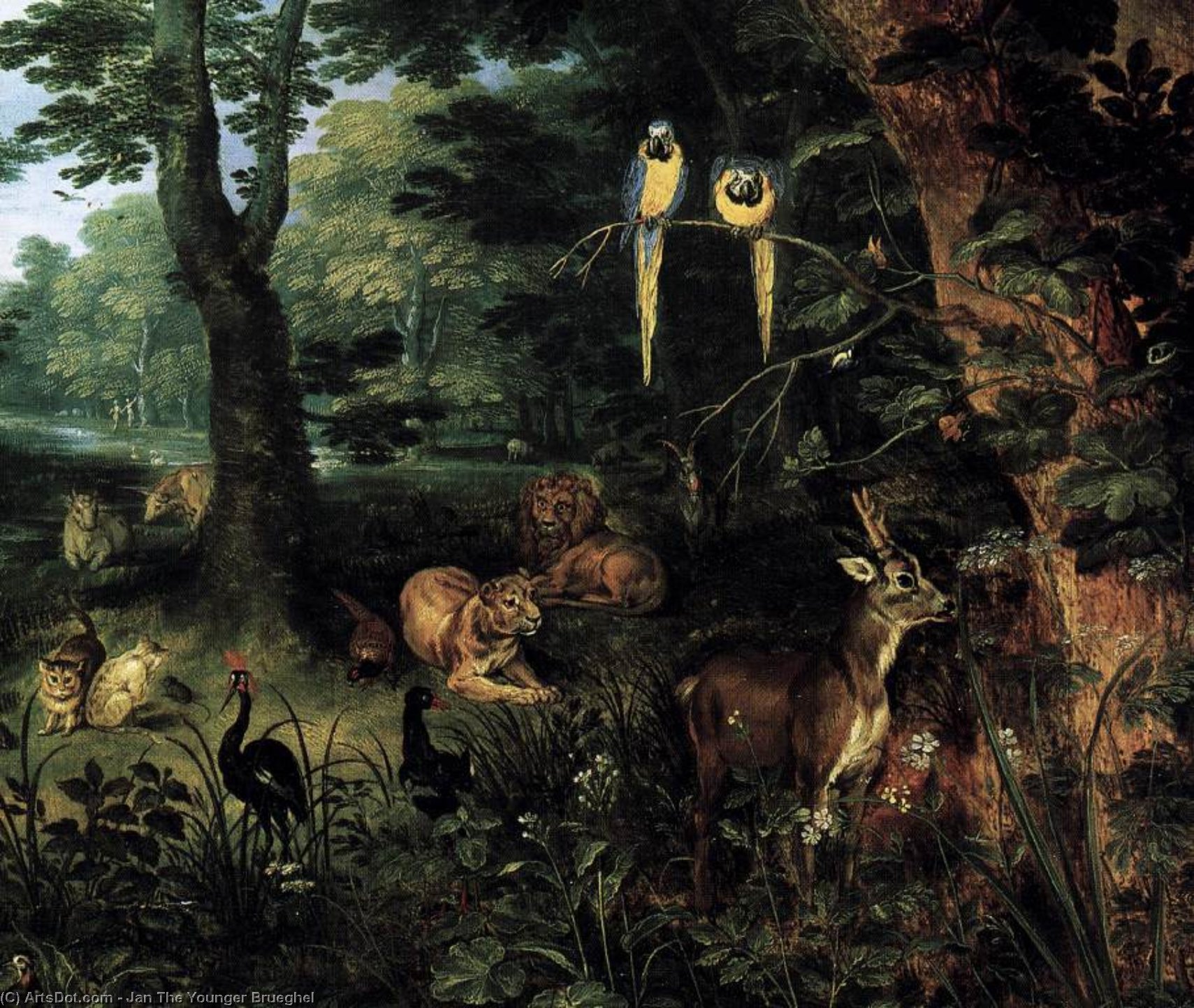 Paradise (detail) — Jan The Younger Brueghel