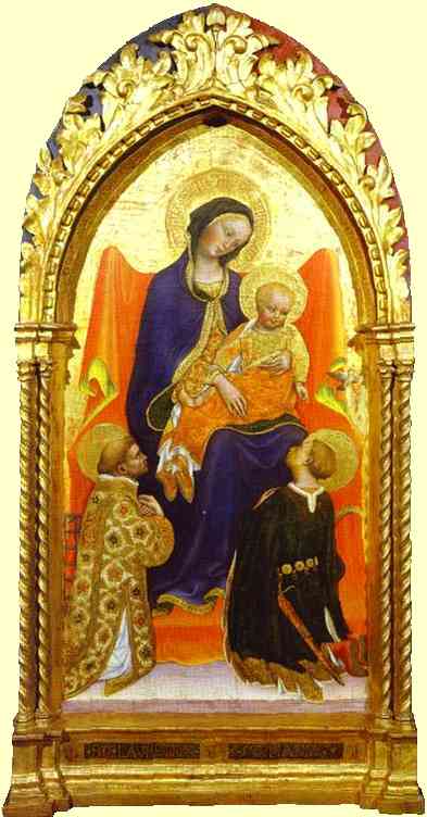Gentile Da Fabriano - Madonna And Child, With St. Lawrence And St. Julian — Gentile Da Fabriano