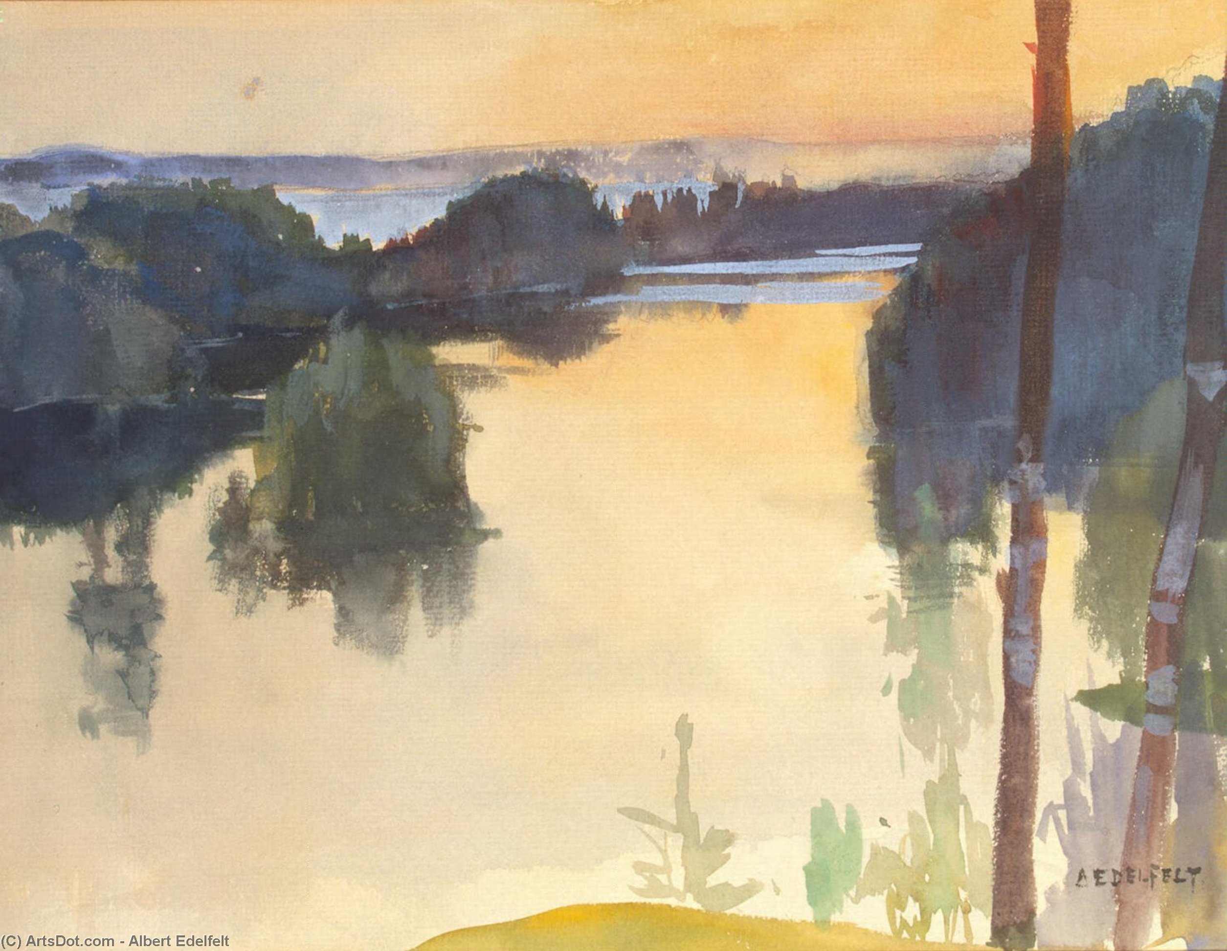 Landscape — Albert Edelfelt