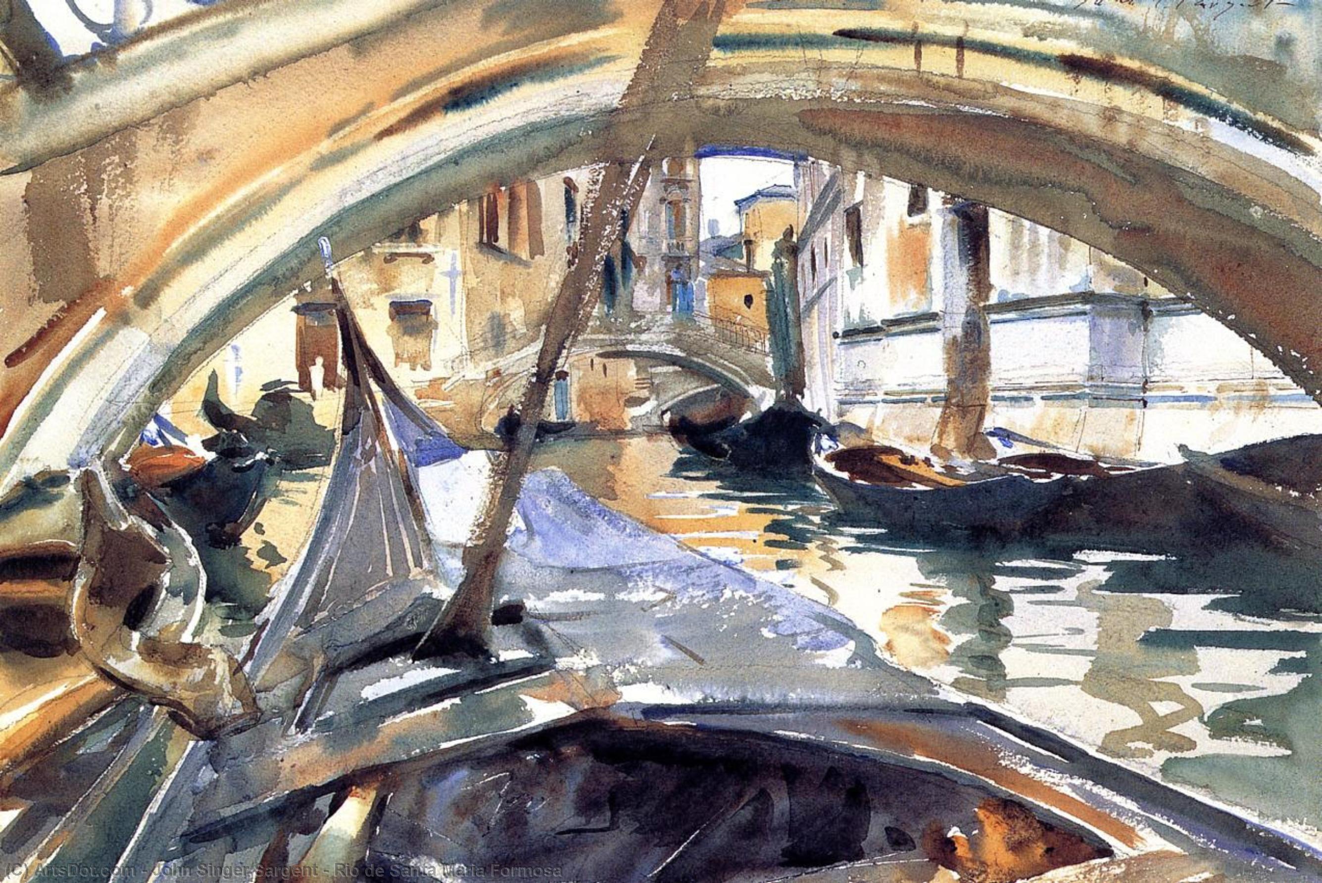 Rio De Santa Maria Formosa — John Singer Sargent