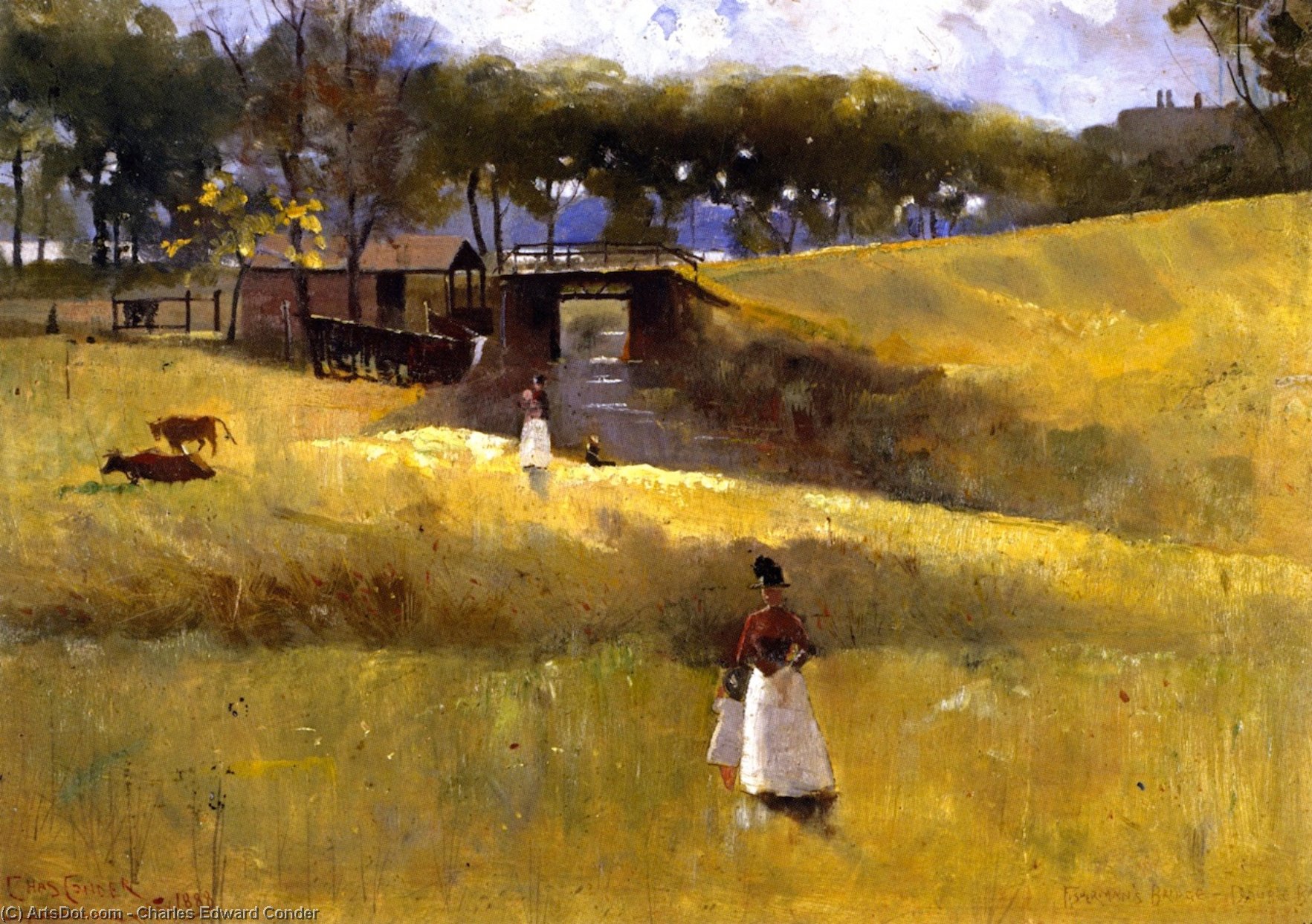 Fisherman's Bridge, Double Bay — Charles Edward Conder