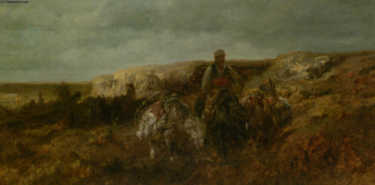 The Pass Over The Hills — Adolf Schreyer