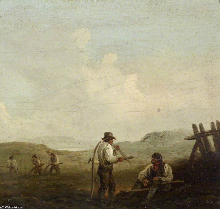Reapers At Rest And At Work In A Field — George Morland