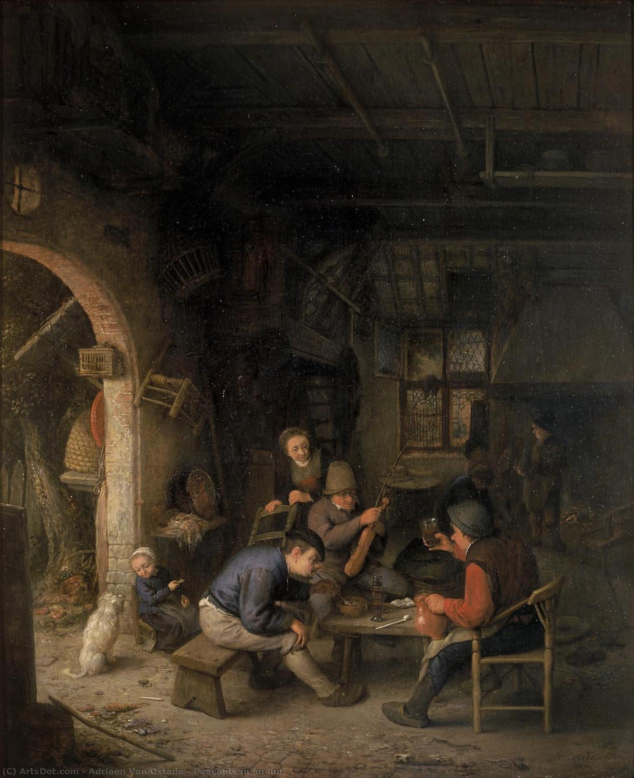 Peasants In An Inn — Adriaen Van Ostade
