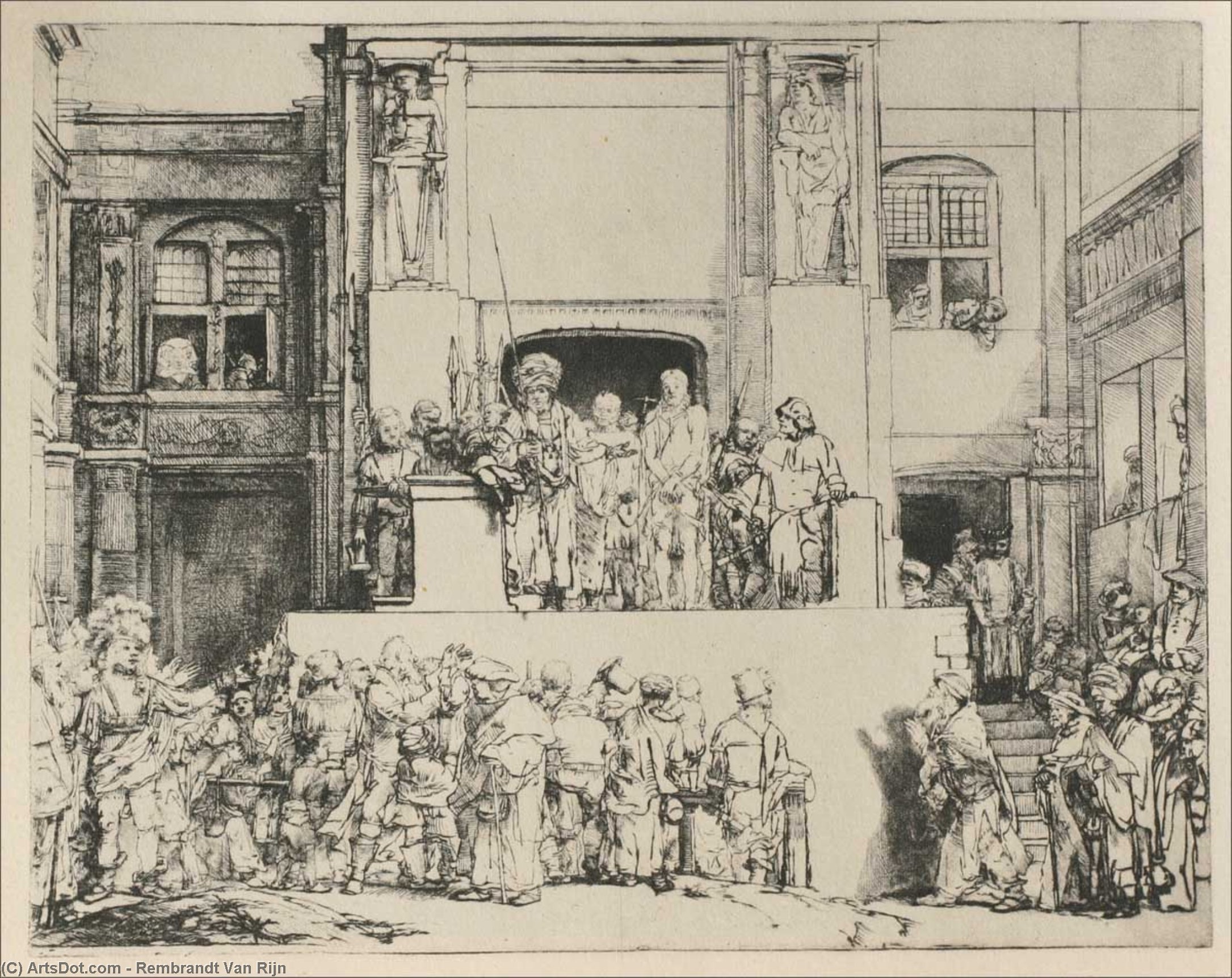 Our Lord Before Pilat — Rembrandt Van Rijn