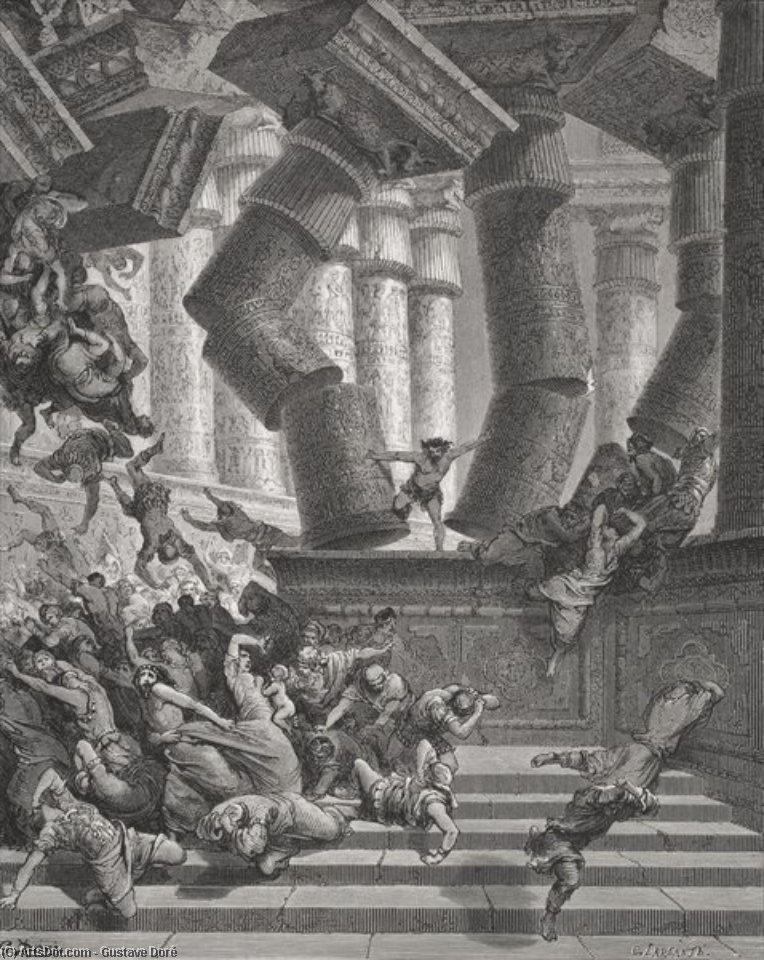 Death Of Samson — Paul Gustave Doré