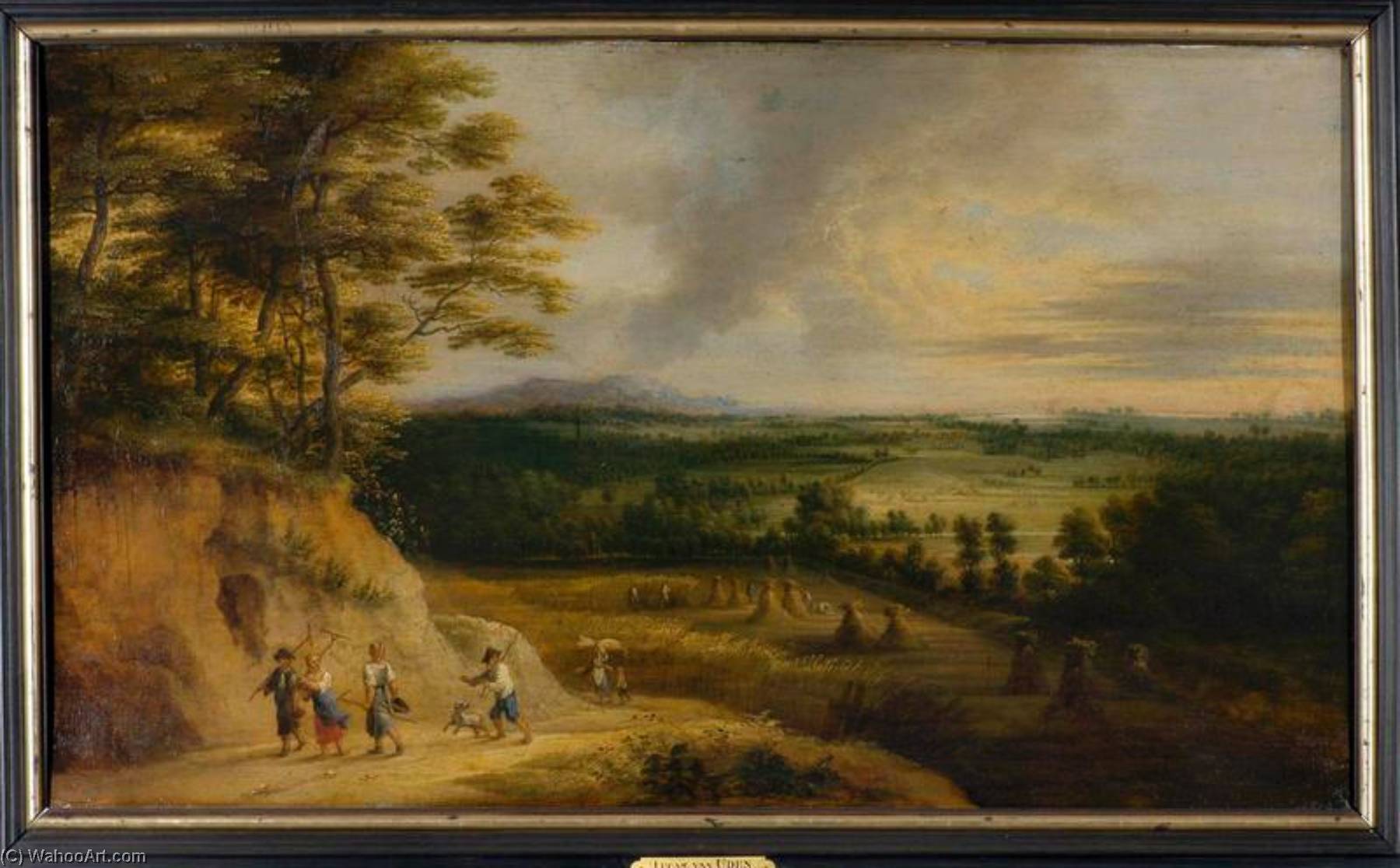 Paysage D'été Avec Moissonneurs — Lucas Van Uden