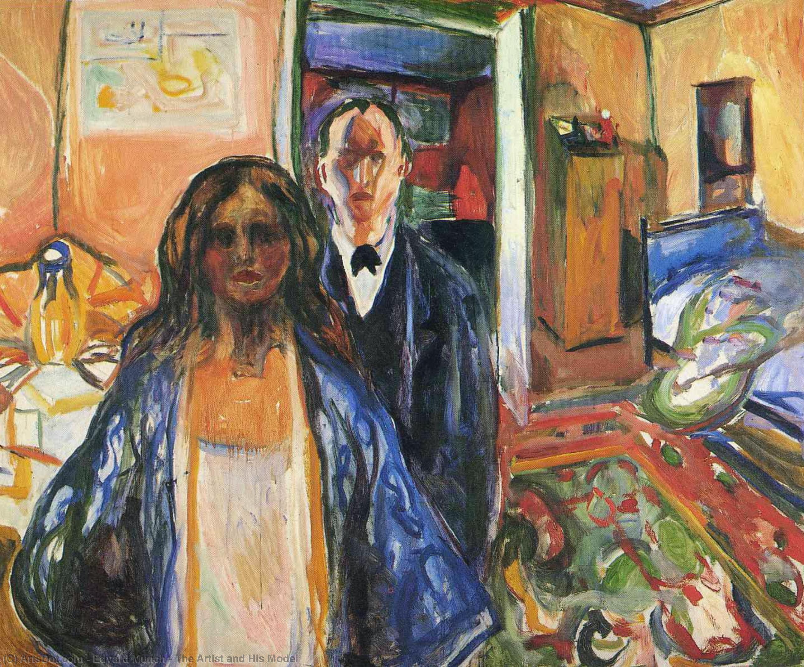 The Artist And His Model — Edvard Munch