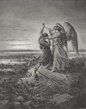 Jacob Wrestling With The Angel — Paul Gustave Doré