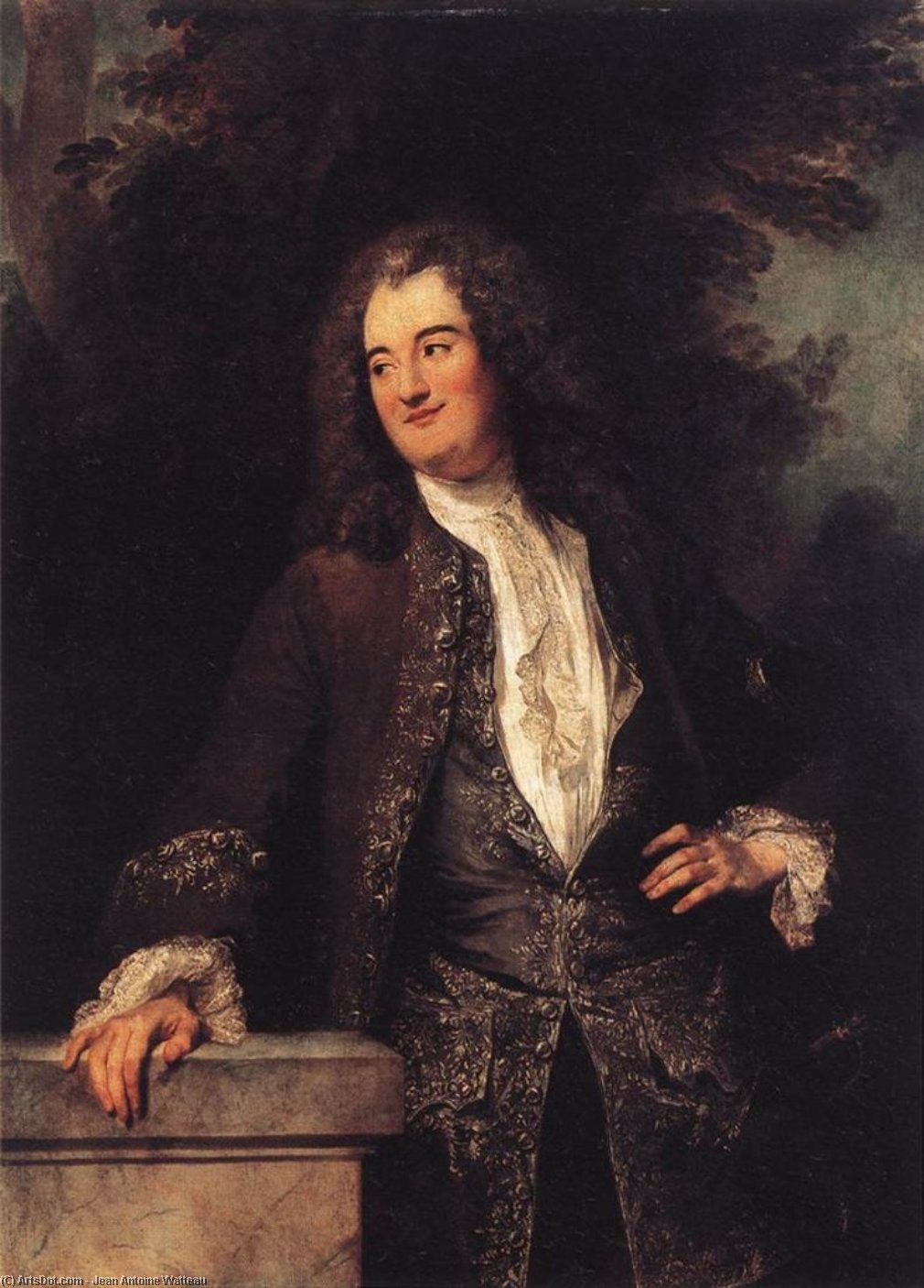 Portrait Of A Gentleman — Jean-antoine Watteau