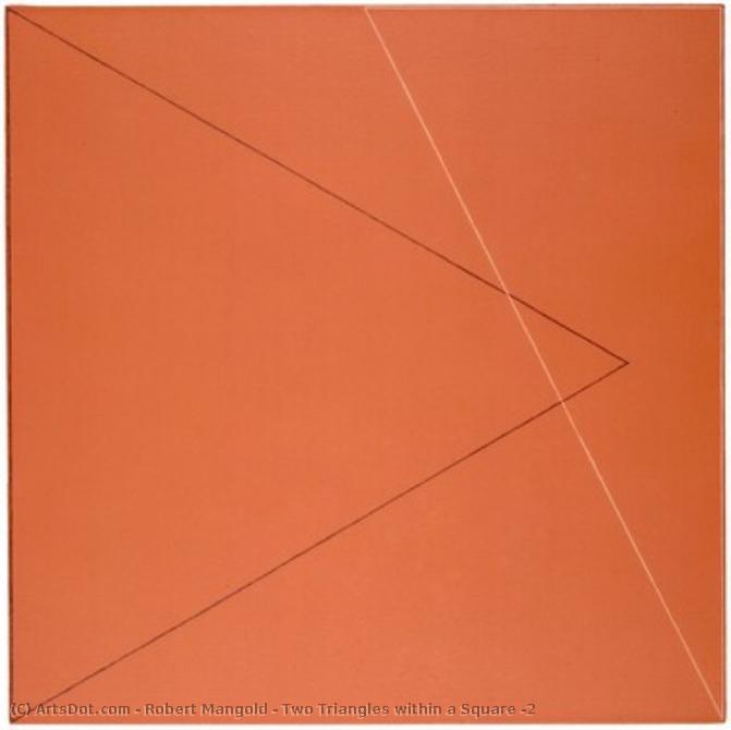 Two Triangles Within A Square #2 — Robert Mangold