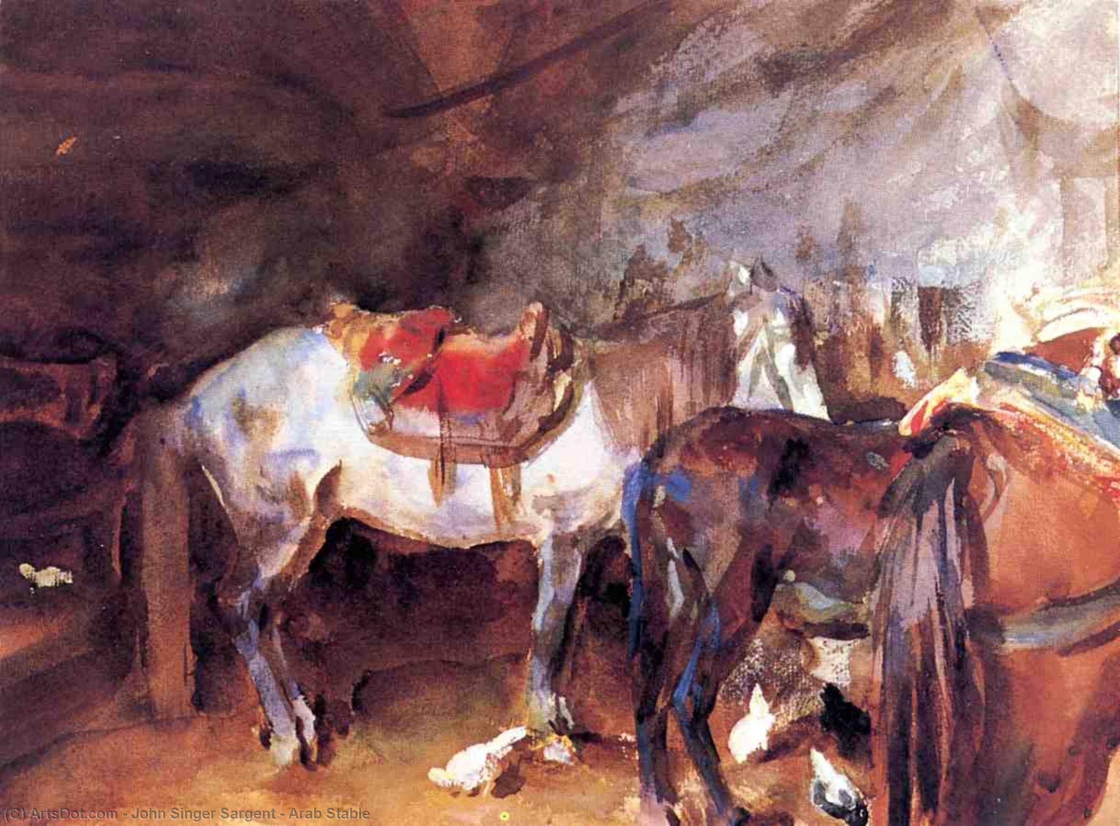 Arab Stable — John Singer Sargent