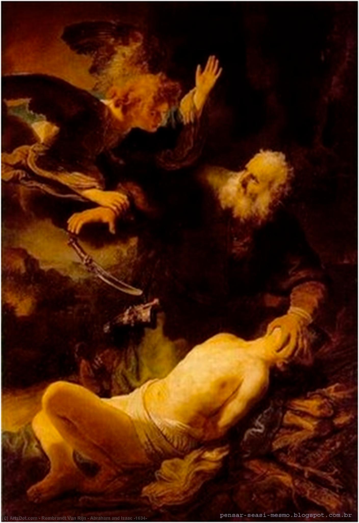 Abraham And Isaac [1634] — Rembrandt Van Rijn