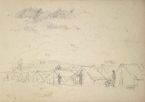 Encampment Scene — Sanford Robinson Gifford