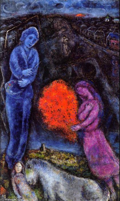 Saint-paul De Vance At Sunset — Marc Chagall