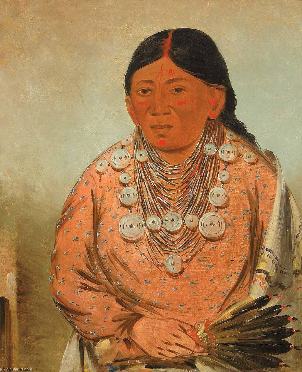 A'h Tee Wát O Mee, A Woman — George Catlin
