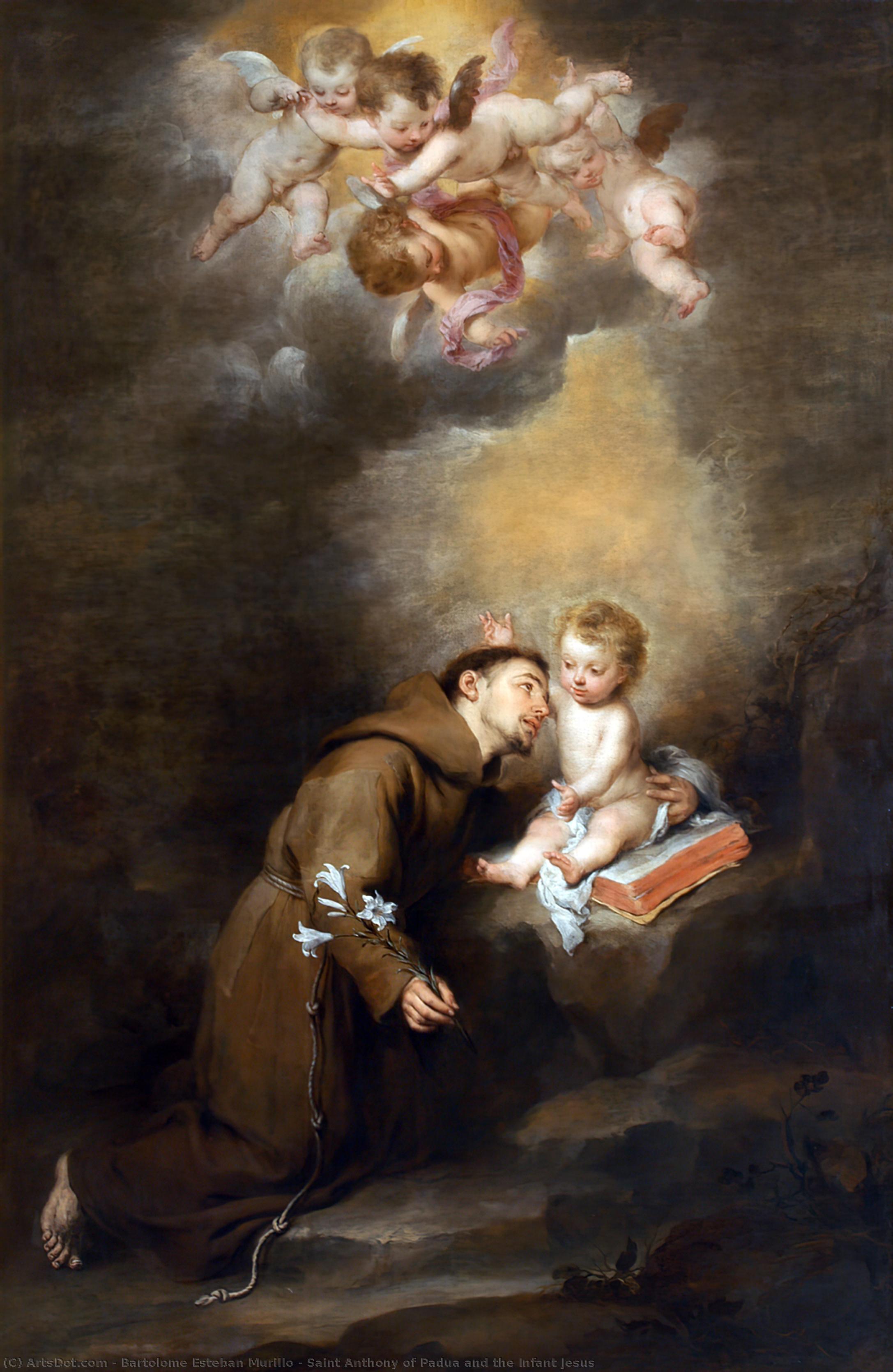 Saint Anthony Of Padua And The Infant Jesus — Bartolomé Esteban Murillo