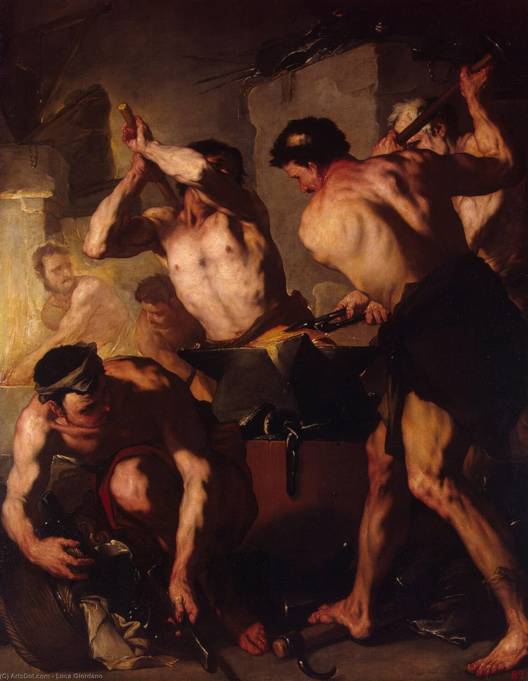 The Forge Of Vulcan — Luca Giordano