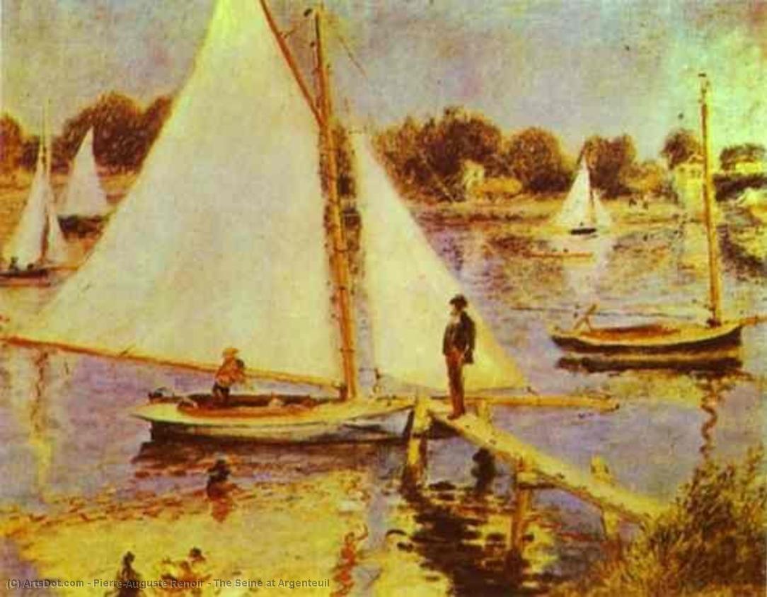 The Seine At Argenteuil — Pierre-auguste Renoir