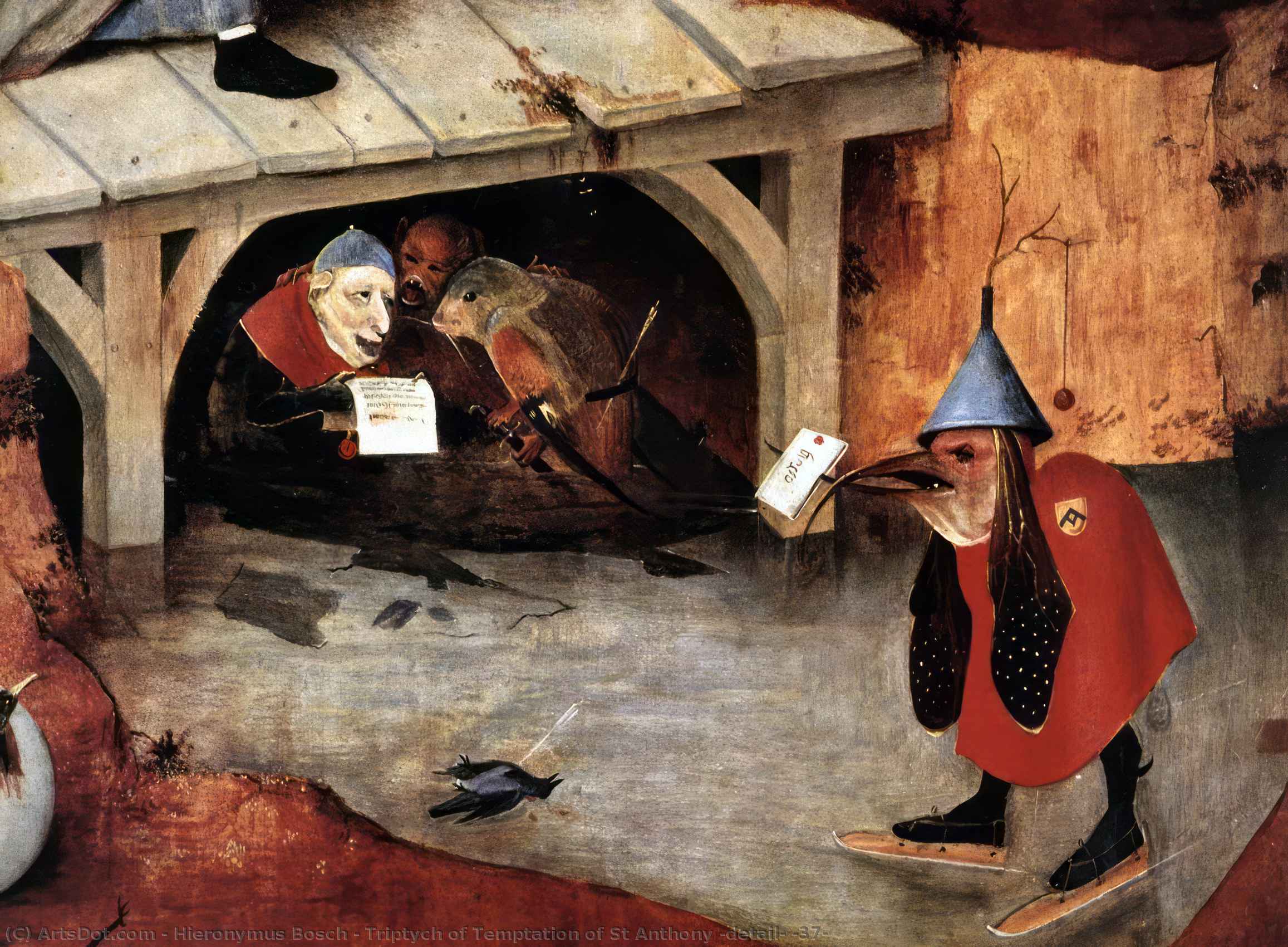 Triptych Of Temptation Of St Anthony (detail) (37) — Hieronymus Bosch