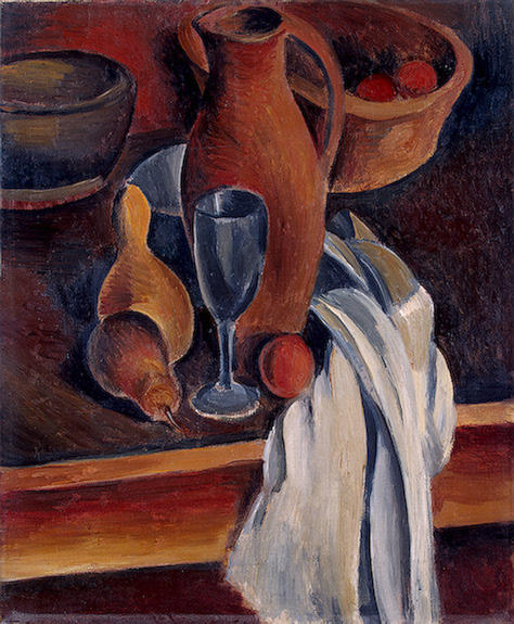 Still Life With Earthenware Jug And White Napkin — André Derain