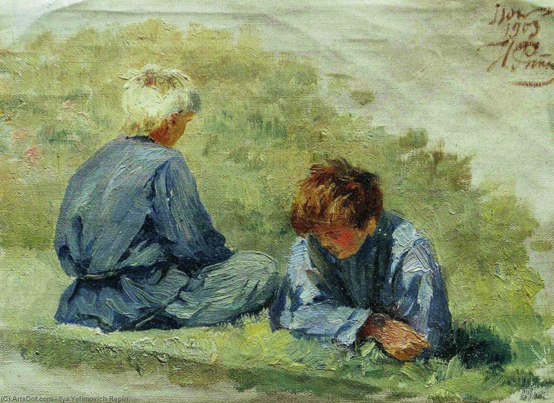 The Boys On The Grass — Ilya Yefimovich Repin