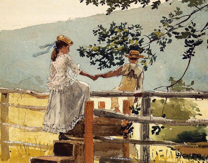 On The Stile — Winslow Homer